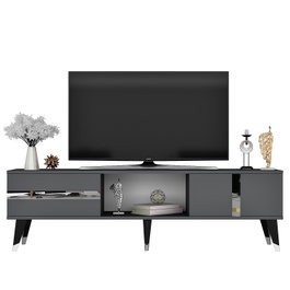 Hanah Home Soporte para TV Vania - Antracita y Plata
